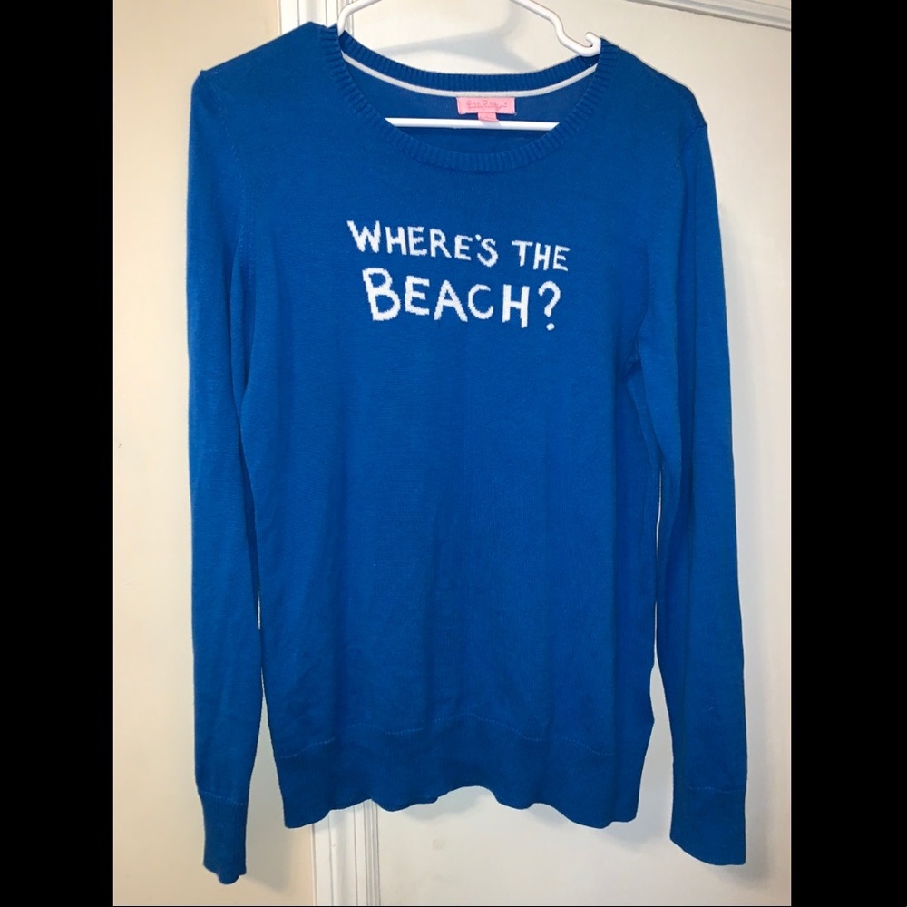 Lilly Pulitzer “Where’s The Beach?” sweater